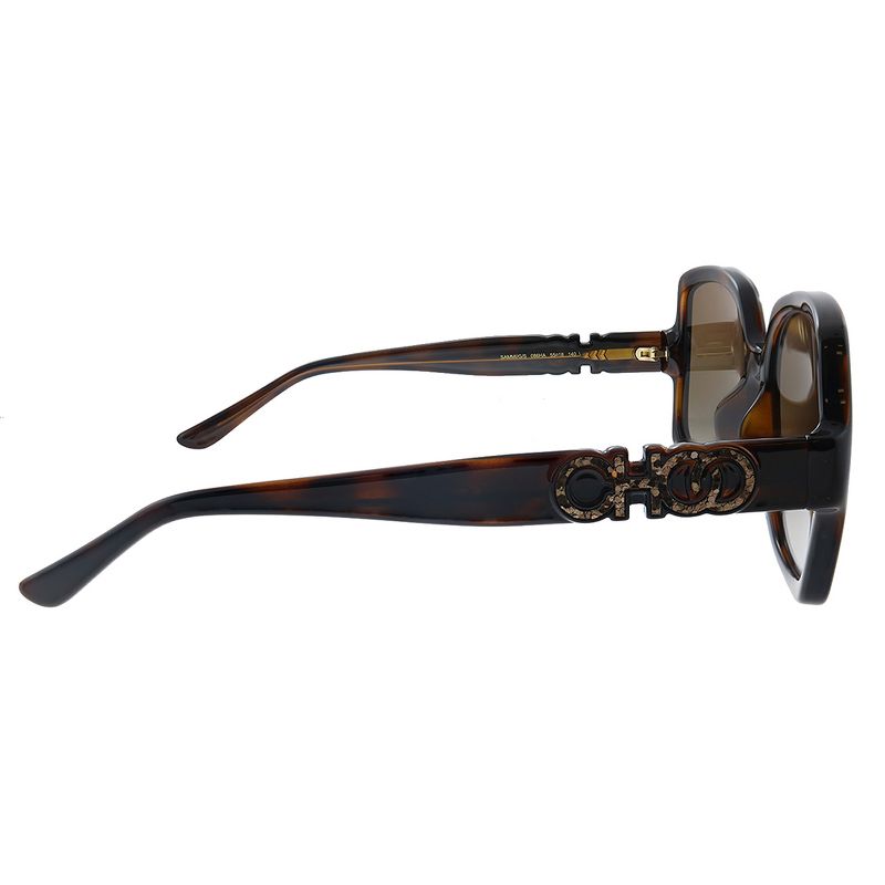 Jimmy Choo Sammi/G/S 086 Womens Square Sunglasses Dark Havana 55mm