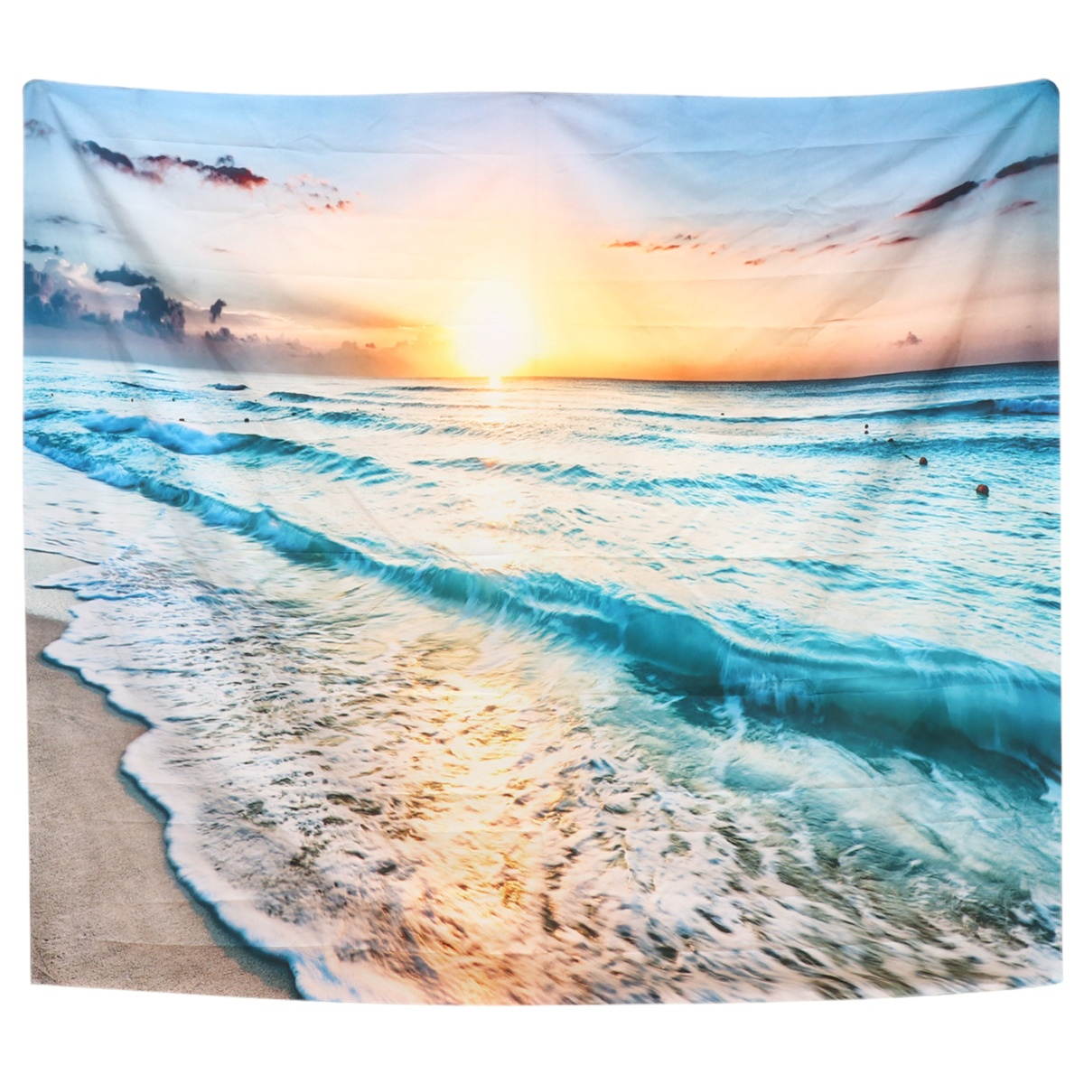 Beach Wall Tapestry Ocean Coast Wall hangings Sea Waves Wall Art Wall Decor Nature Home Decorations for Apartment Home Dorm Living Room Bedroom
