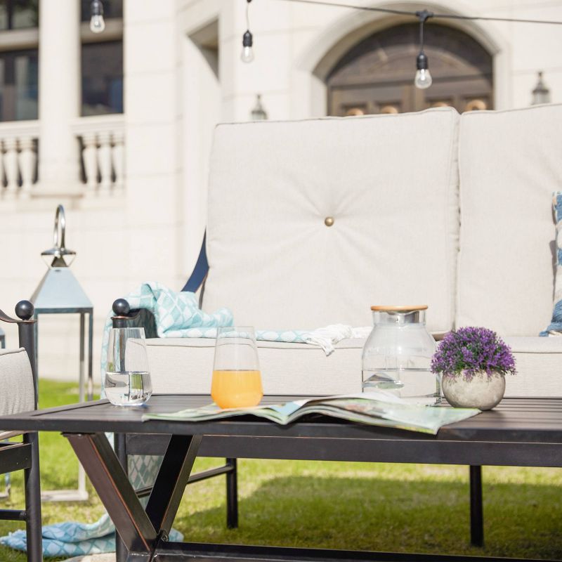 8pc Iron Frame Outdoor Patio Seating Set - Patio Festival