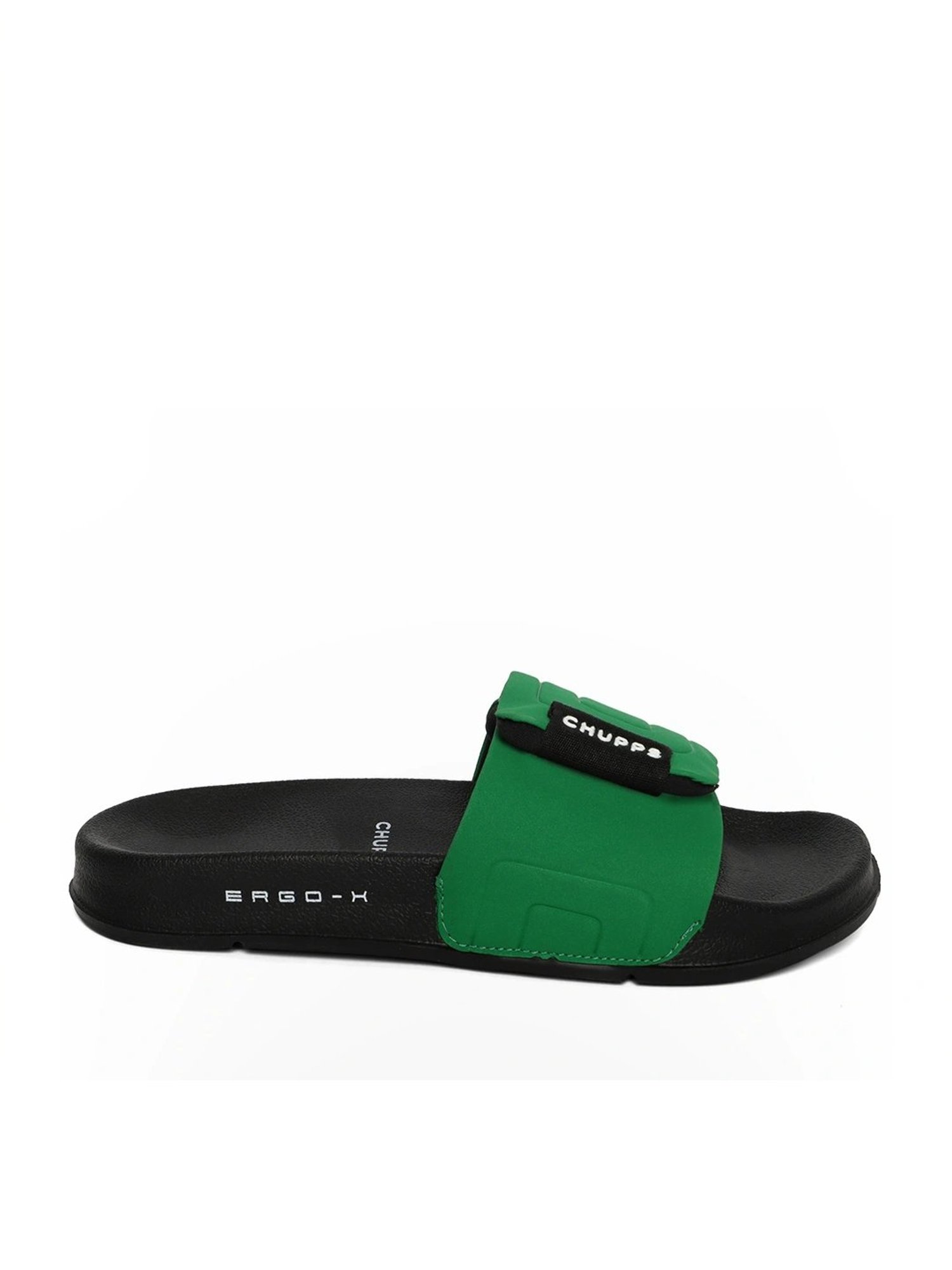 Chupps Women's Quilt Bloom ErgoX Plus Green Slides