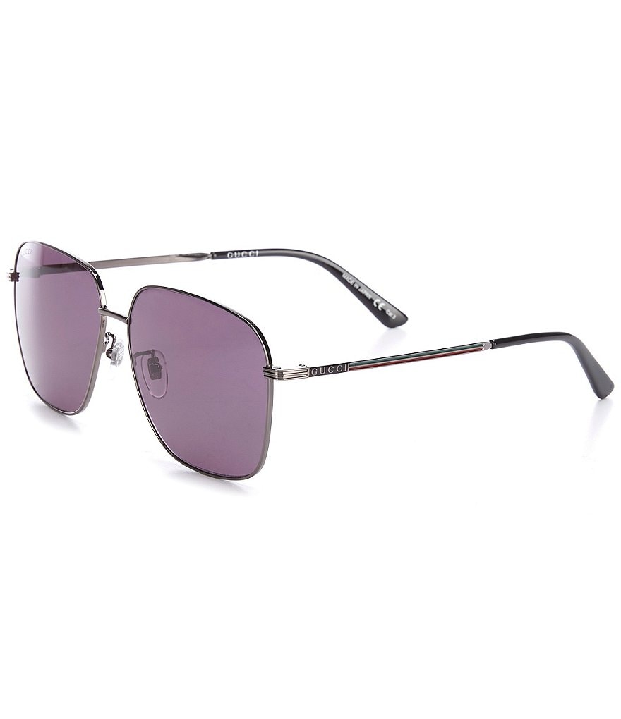 Gucci Men's Gg0987sa Rectangular 60mm Sunglasses