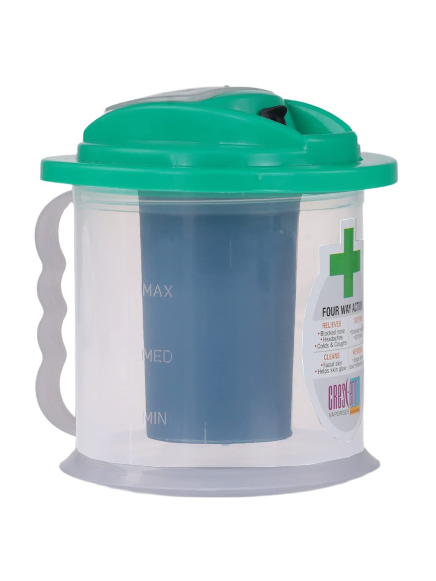 Crescent Economy Facial Steamer Vaporizer for Cold & Cough, Sinus, Hydrated & Flawless Skin (Green)