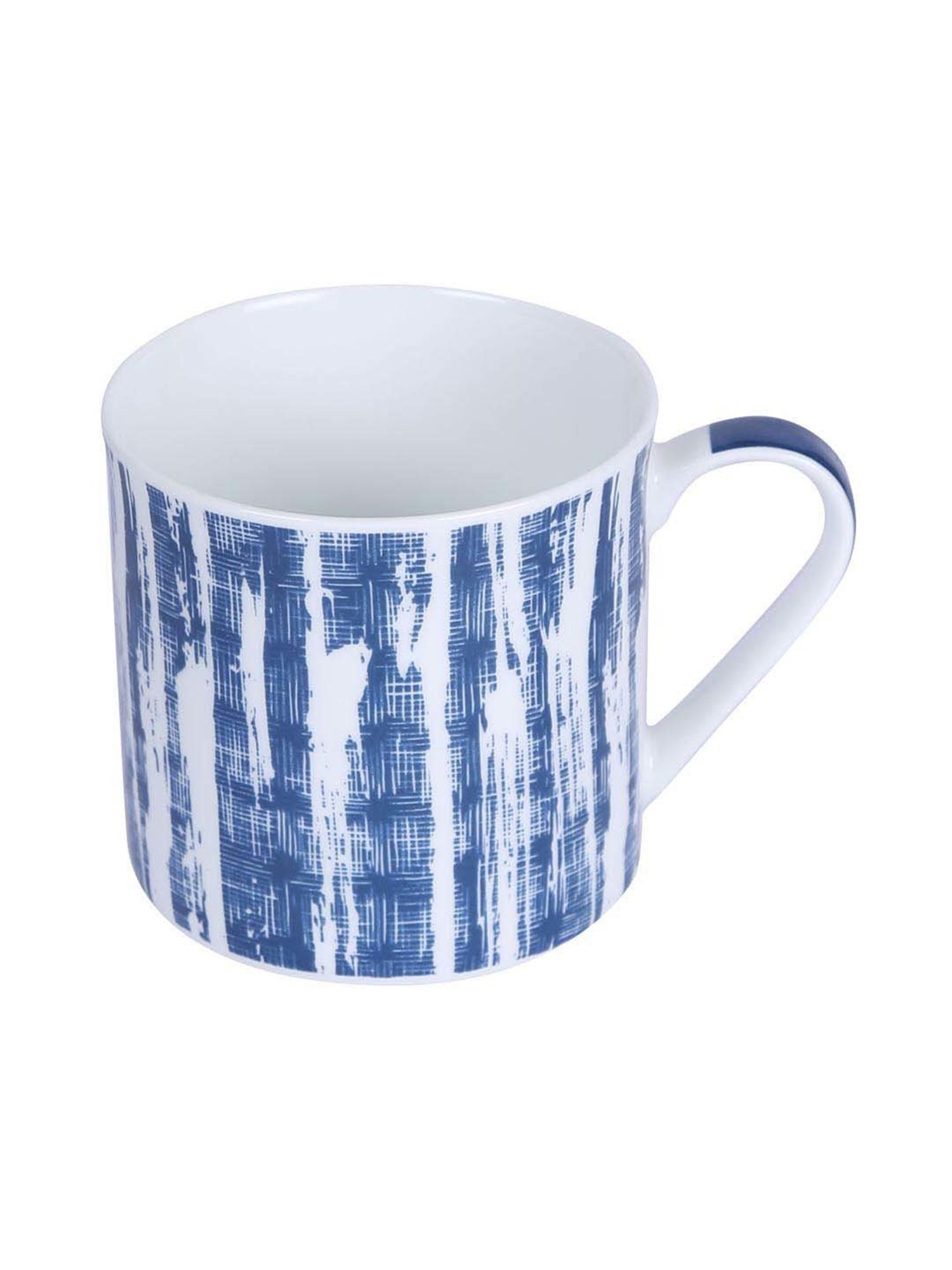 Goodhomes Blue Bone China Coffee Mugs (220 ml) - Set of 6