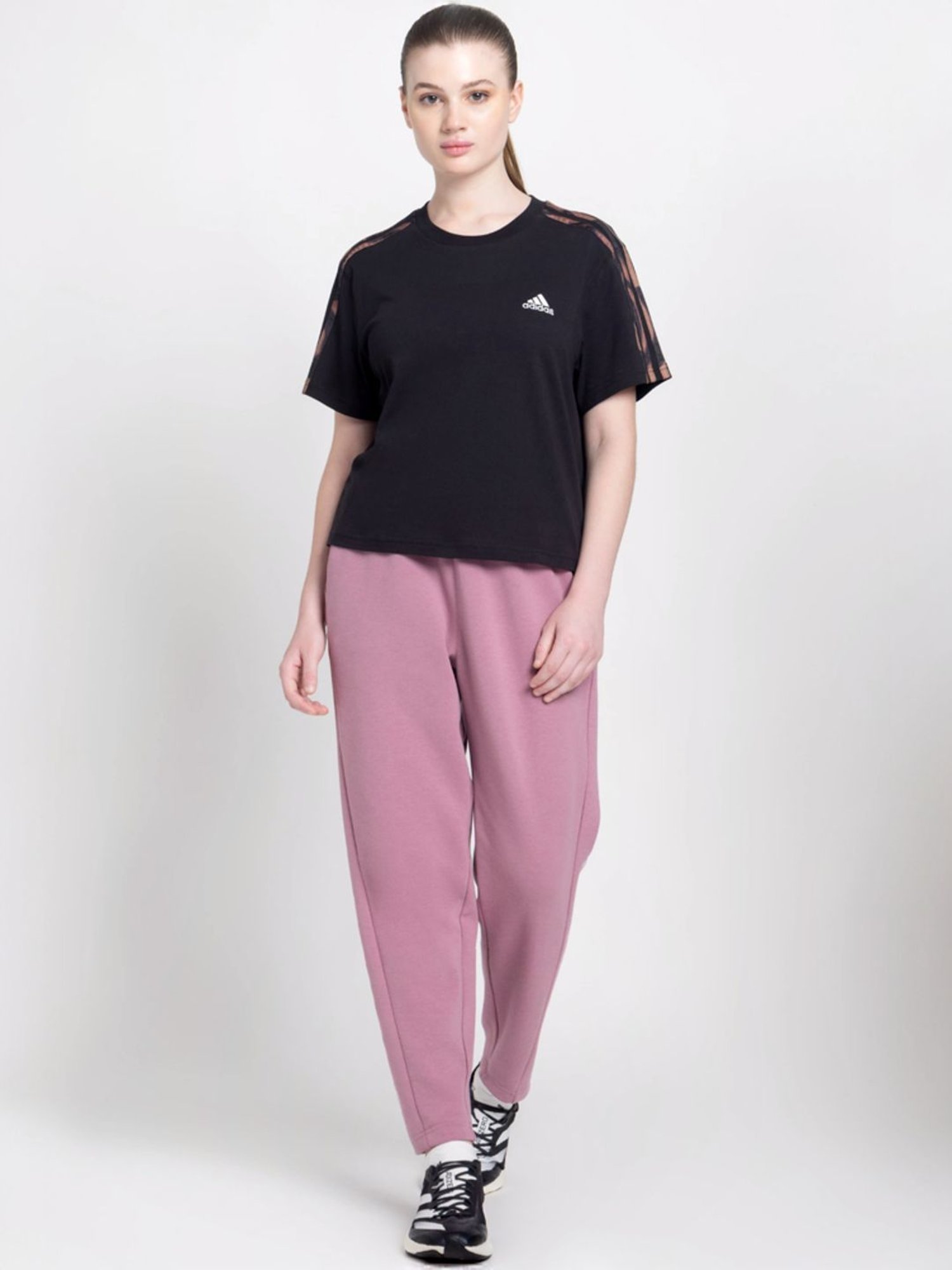 KENDALL + KYLIE Black Cotton Sports Tights