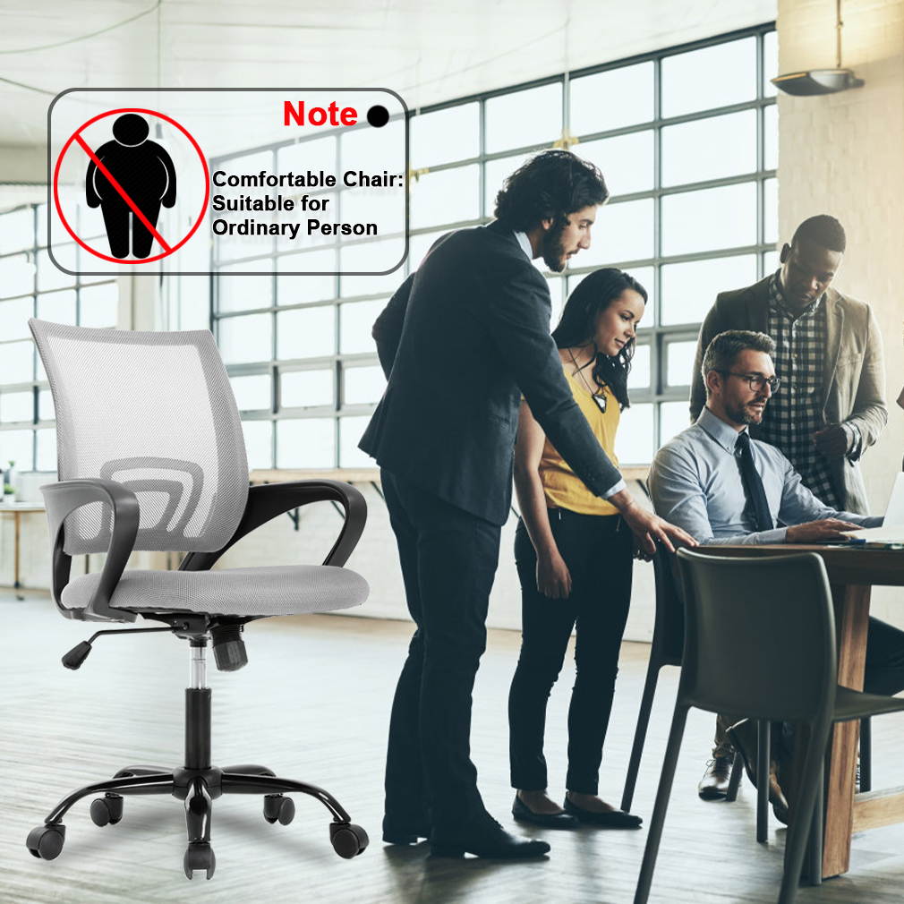 Office Chair Desk Chair Computer Chair Ergonomic Executive Swivel Rolling Chair Desk Task chair with Lumbar Support for women&men, Grey
