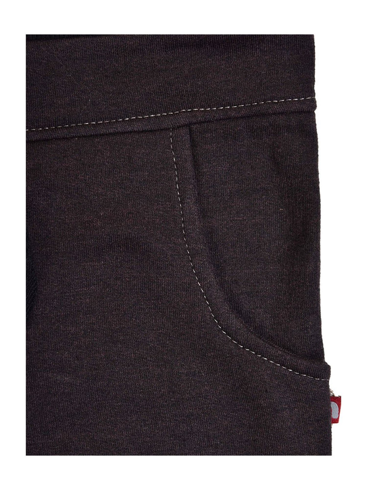 Nino Bambino Boys Dark Grey Solid Trackpants