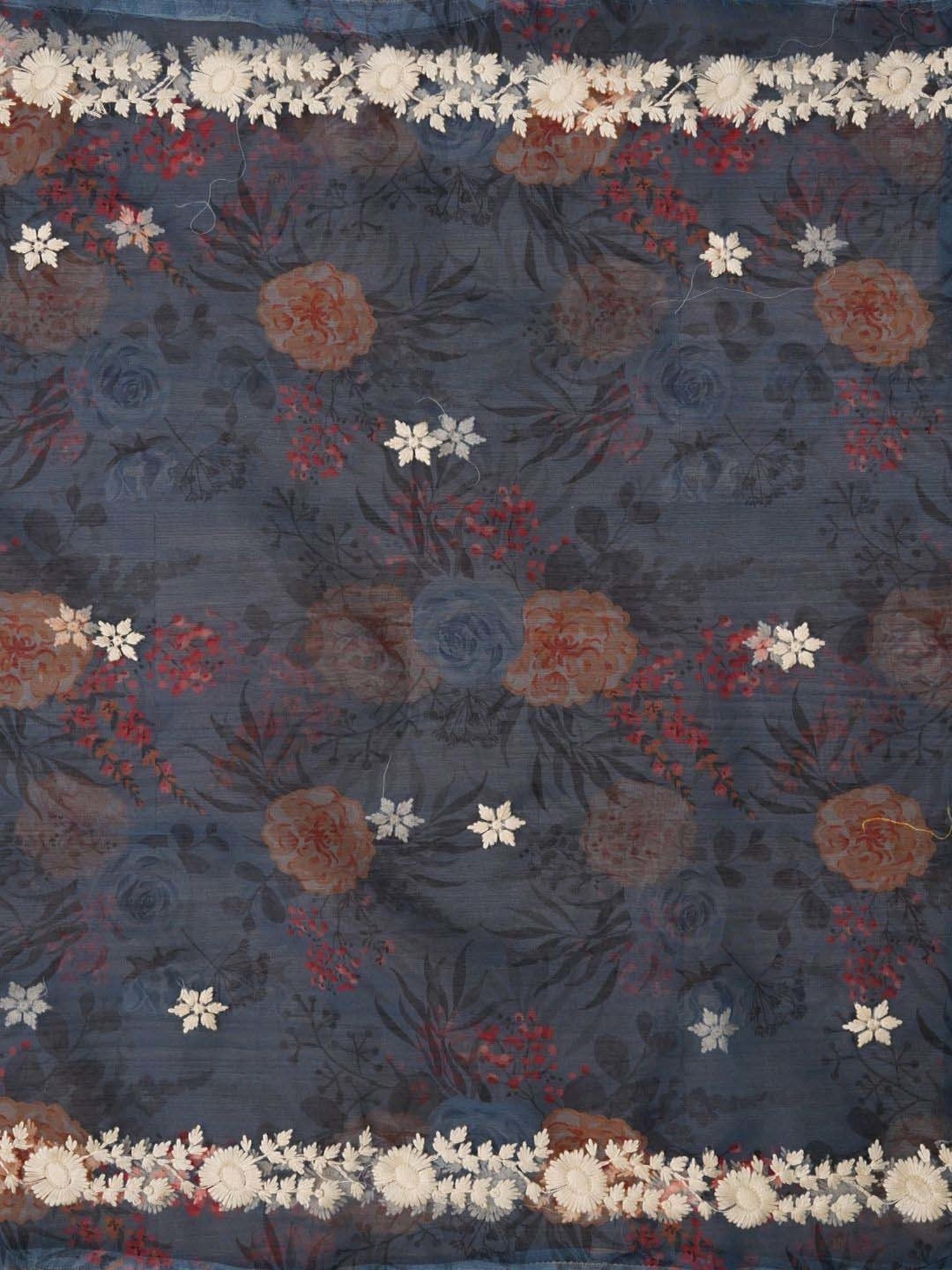 Jaipur Kurti Grey Embroidered Unstitched Dress Material