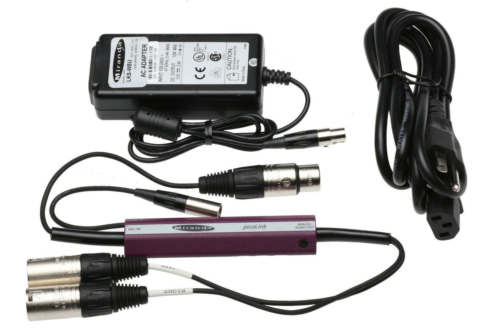 Miranda picoLink SDM-771p 24Bit DAC 75 Ohm XLR AES Digital > XLR Balanced Analog