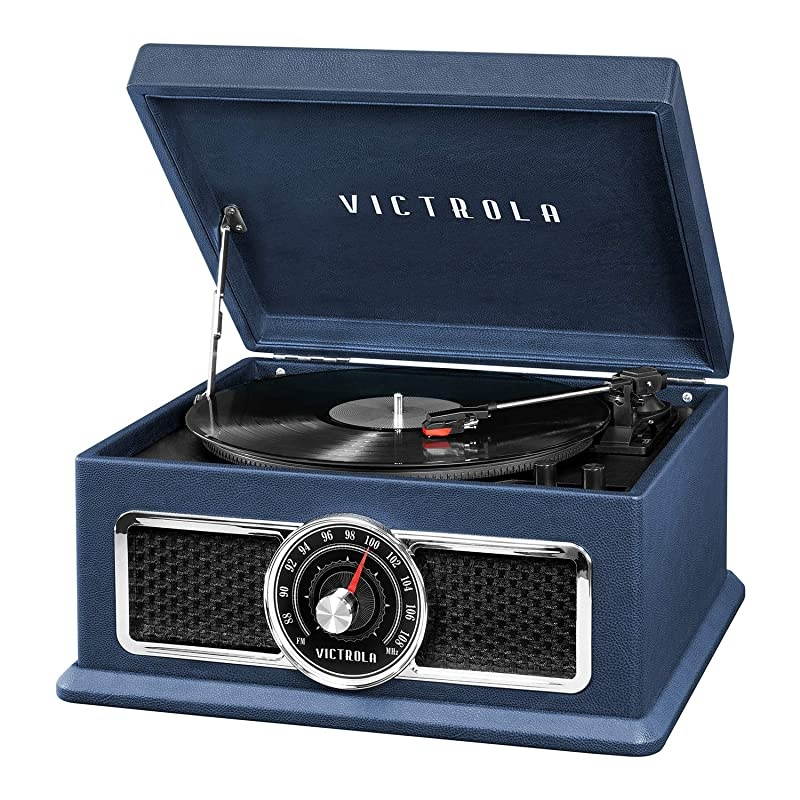VICTROLA V50200BK V50    S RETRO RECORD PLAYER WITH BLUETOOTH  AND CD PLAYER   USB  BLACK