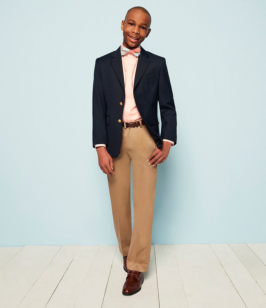 Class Club Big Boys 8-20 Husky Fit Twill Pants