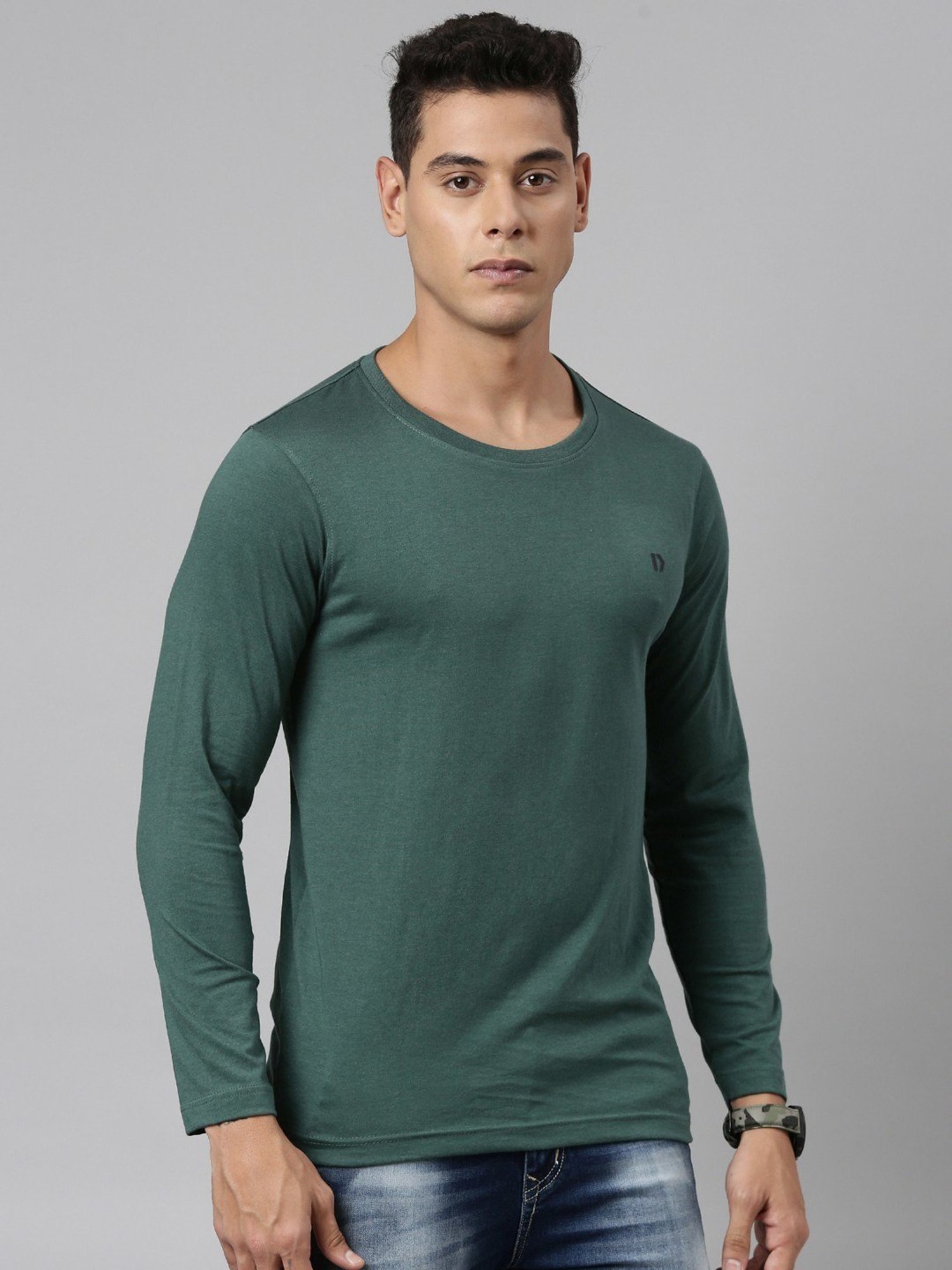 Dixcy Scott Originals Green Cotton Comfort Fit T-Shirt