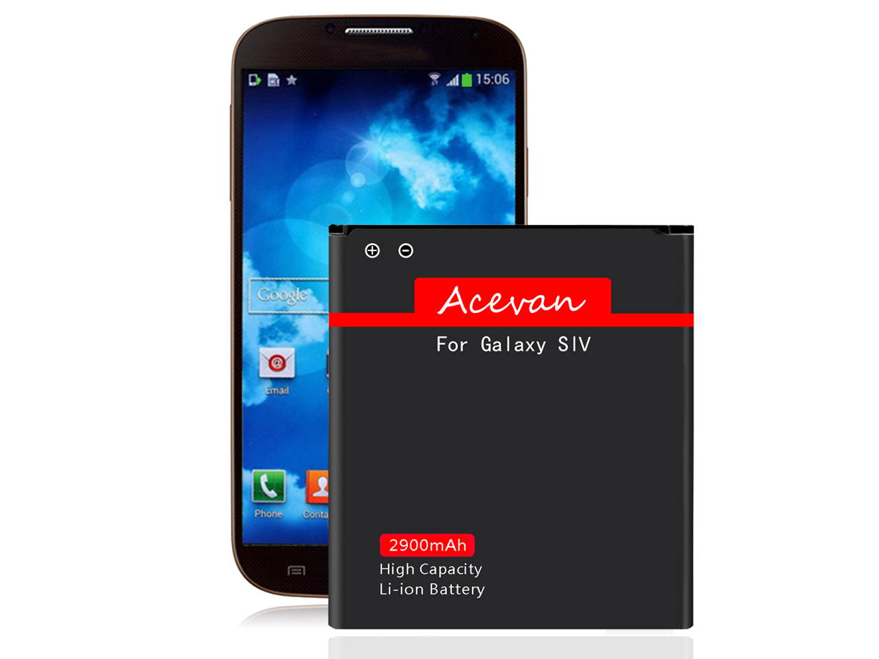 Galaxy S4 Battery, Acevan 2900mAh Li-ion Replacement Battery for Samsung Galaxy s4, I337(AT&T), Verizon I545, Sprint L720, T-Mobile M919, R970, I9500, I9505, Galaxy S4 LTE I9506 [2 Years Warranty]