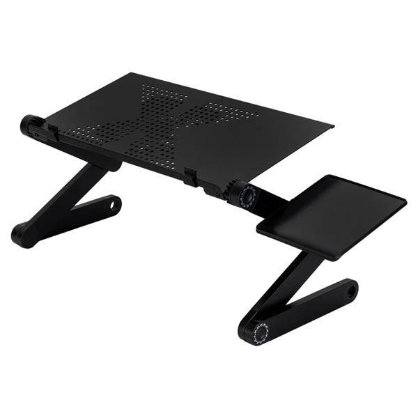 Gaming Desk 47.2" W x 23.6" D Office Computer Table, Black Gamer Workstation with 2 Cable Management Holes
