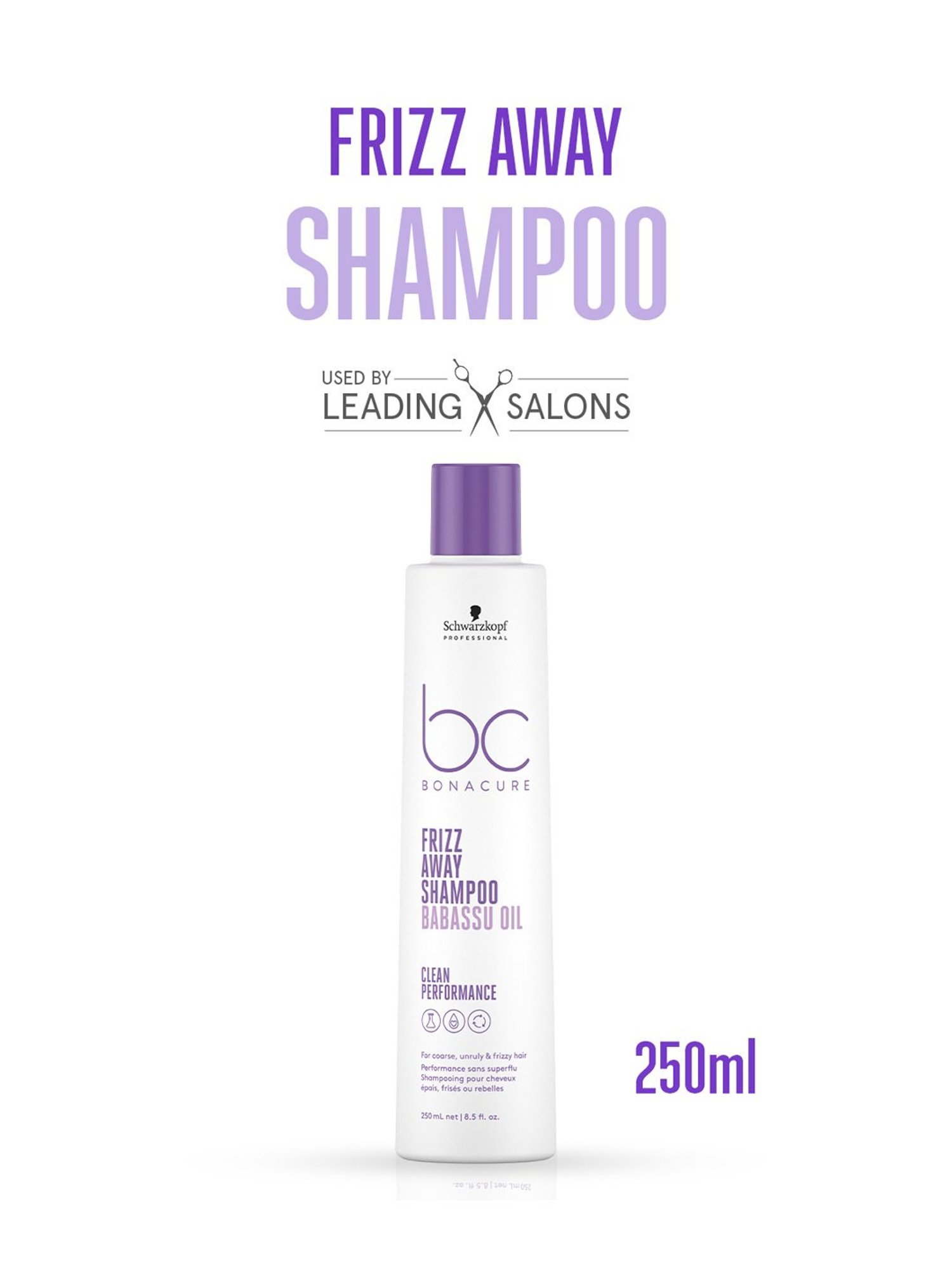 Schwarzkopf Professional Bonacure Frizz Away Shampoo with Babassu Oil - 250 ml