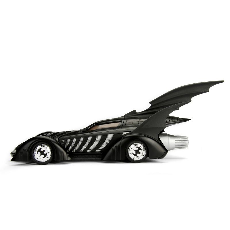Jada Toys Hollywood Rides Batman Forever Batmobile Die-Cast Vehicle with Batman Die-Cast Figure 1:24 Scale Primer Black