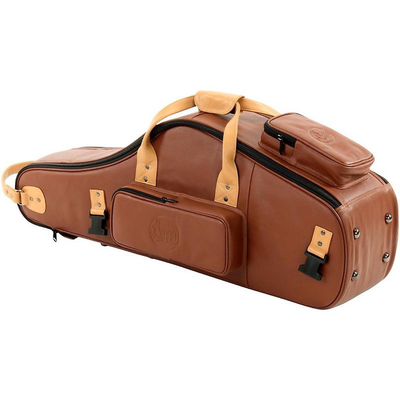 Gard Designer Leather Tenor Saxophone Gig Bag Brown Black