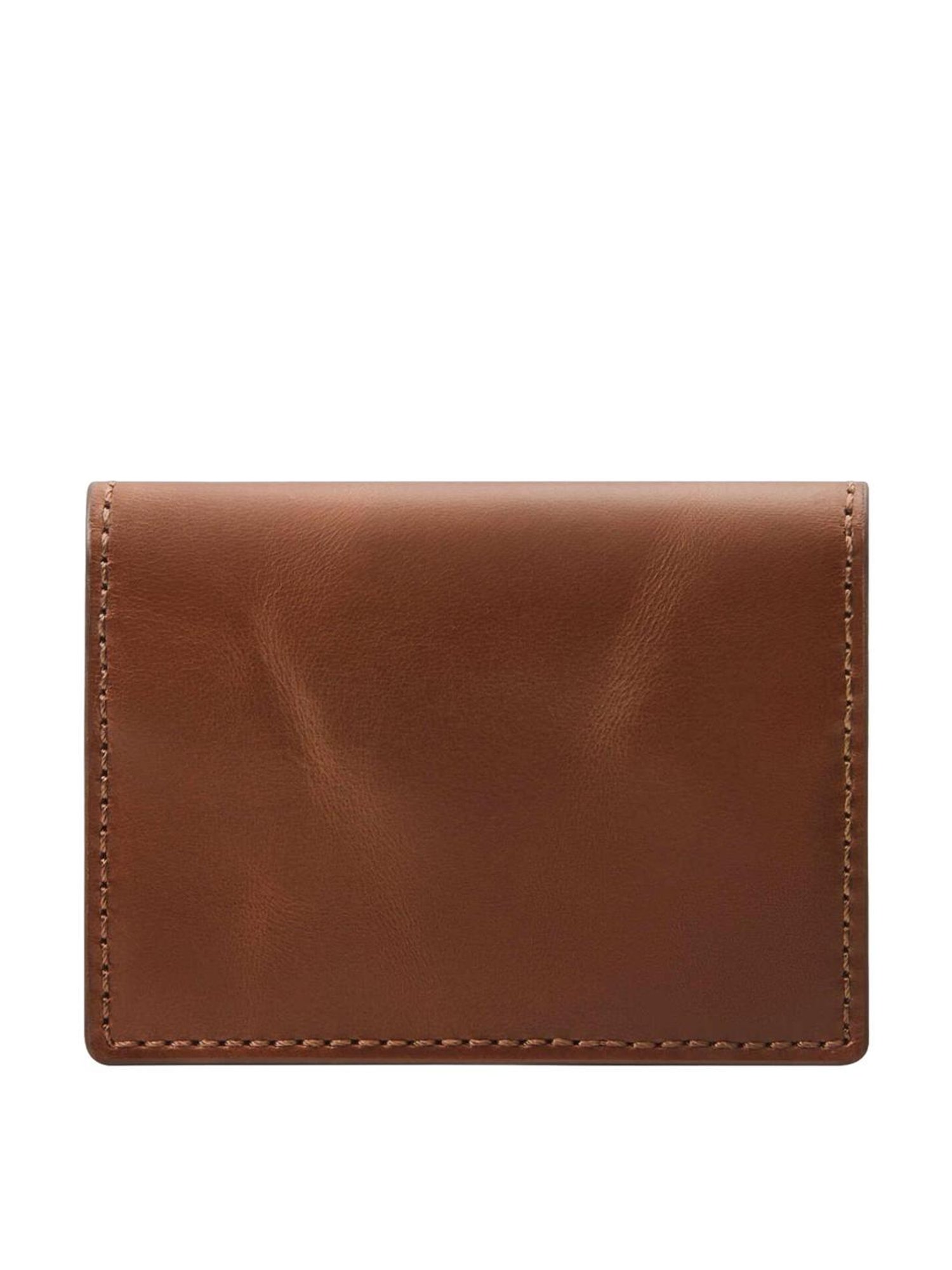 Fossil Brown Solid Card Holder