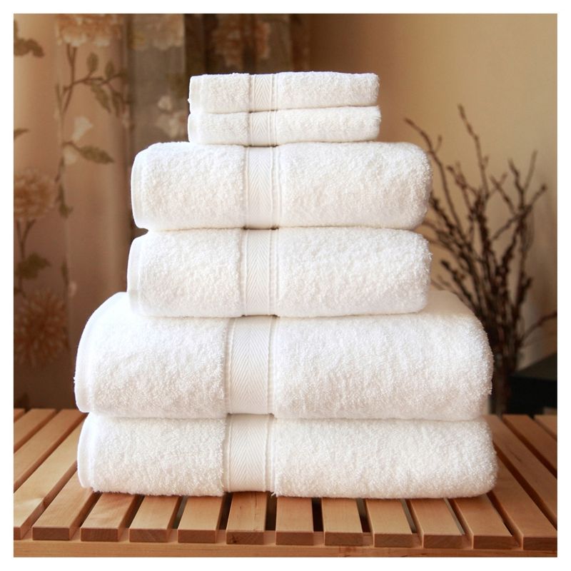 Terry Towel Combination 6pc Set White - Linum Home Textiles