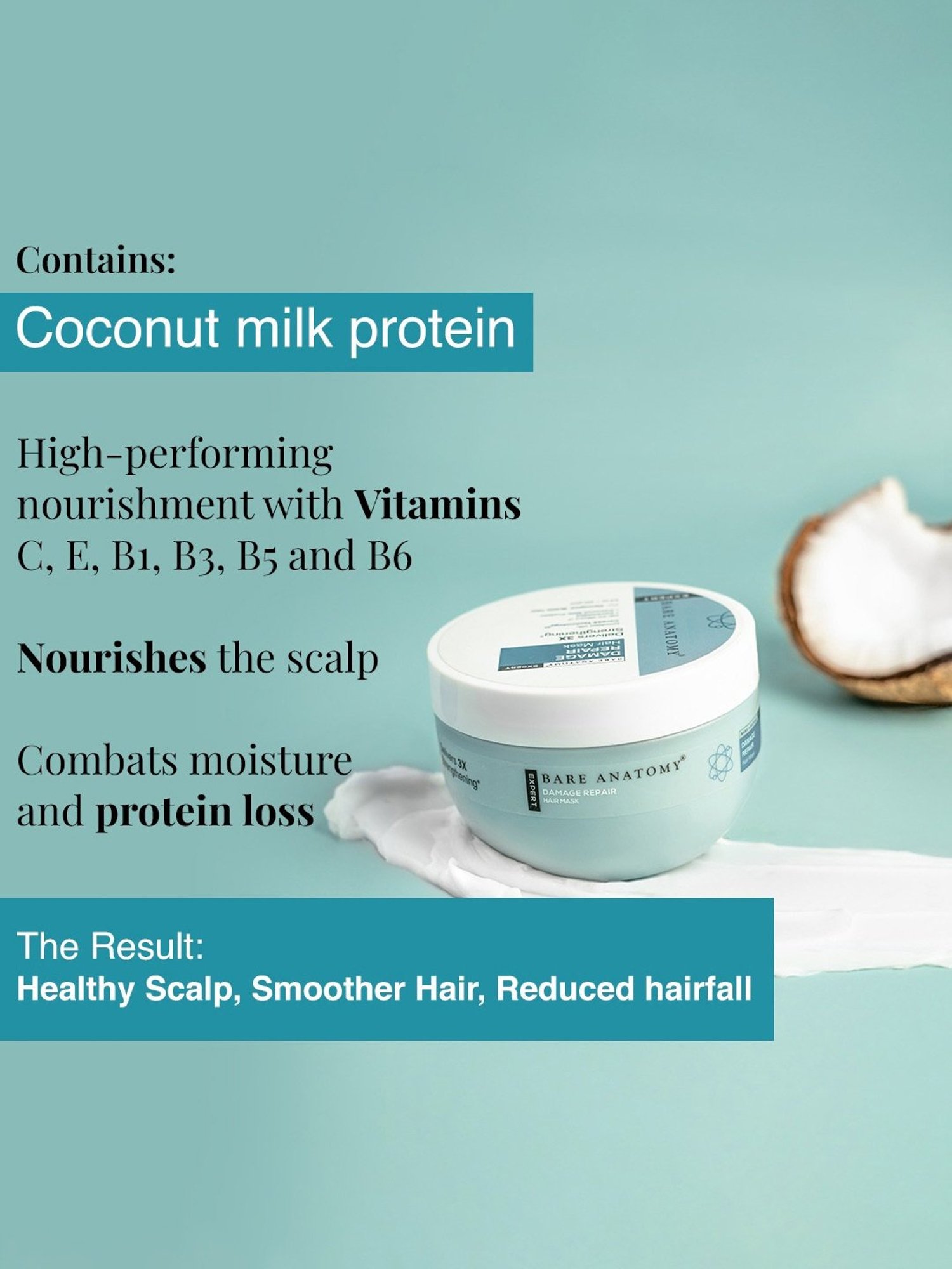 Bare Anatomy Expert Damage Repair Hair Mask - 250 gm