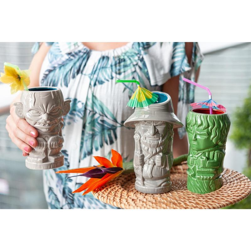 Beeline Creative Geeki Tikis Lord Of The Rings Frodo, Gandalf, Gollum Cup Set of 3