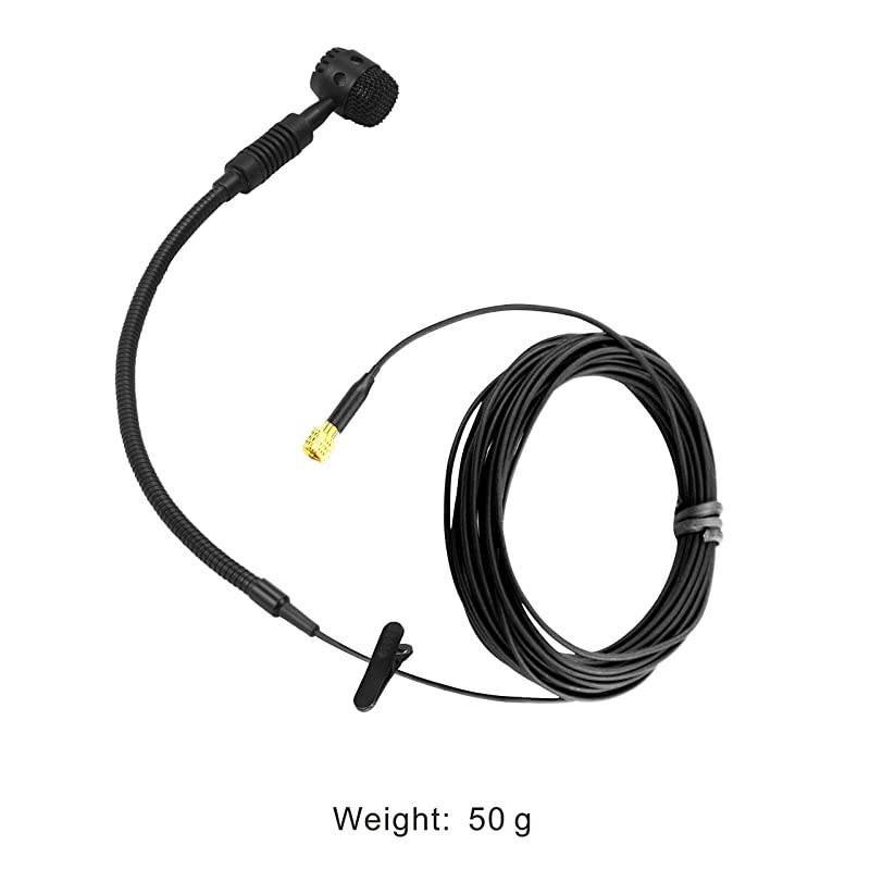 Clip On Instrument Condenser Microphone + Universal Clip for Guitar