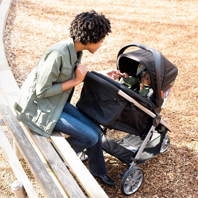 Cybex Eezy S+2 Travel System with Aton 2 Infant Car Seat - Deep Black