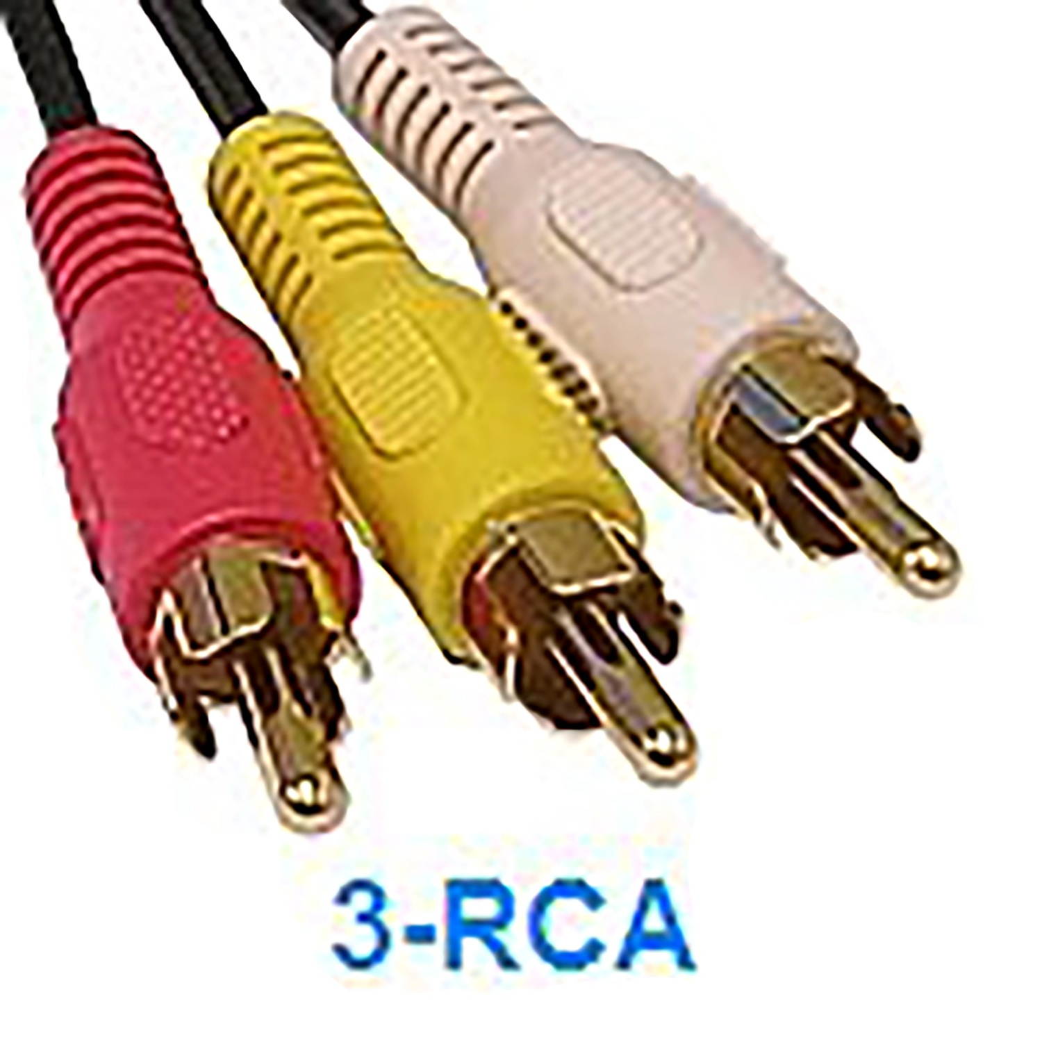 iMBAPrice 50FT RCA M/Mx3 Audio/Video Cable Gold Plated - Audio Video RCA Cable 50 feet