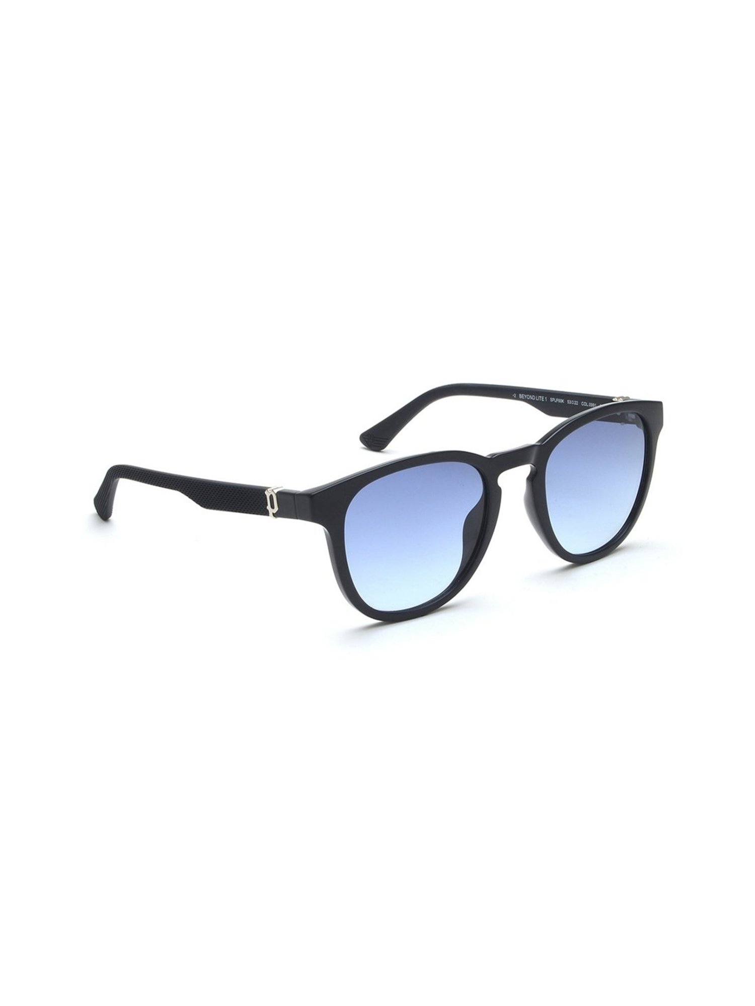 Police Blue Oval Sunglasses for Men