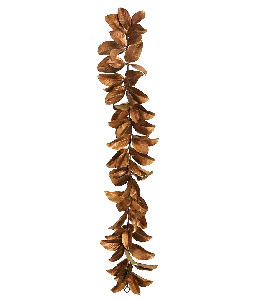 Winward Holiday Collection Permanent Botanicals Gold Leaf Magnolia 60#double; Garland