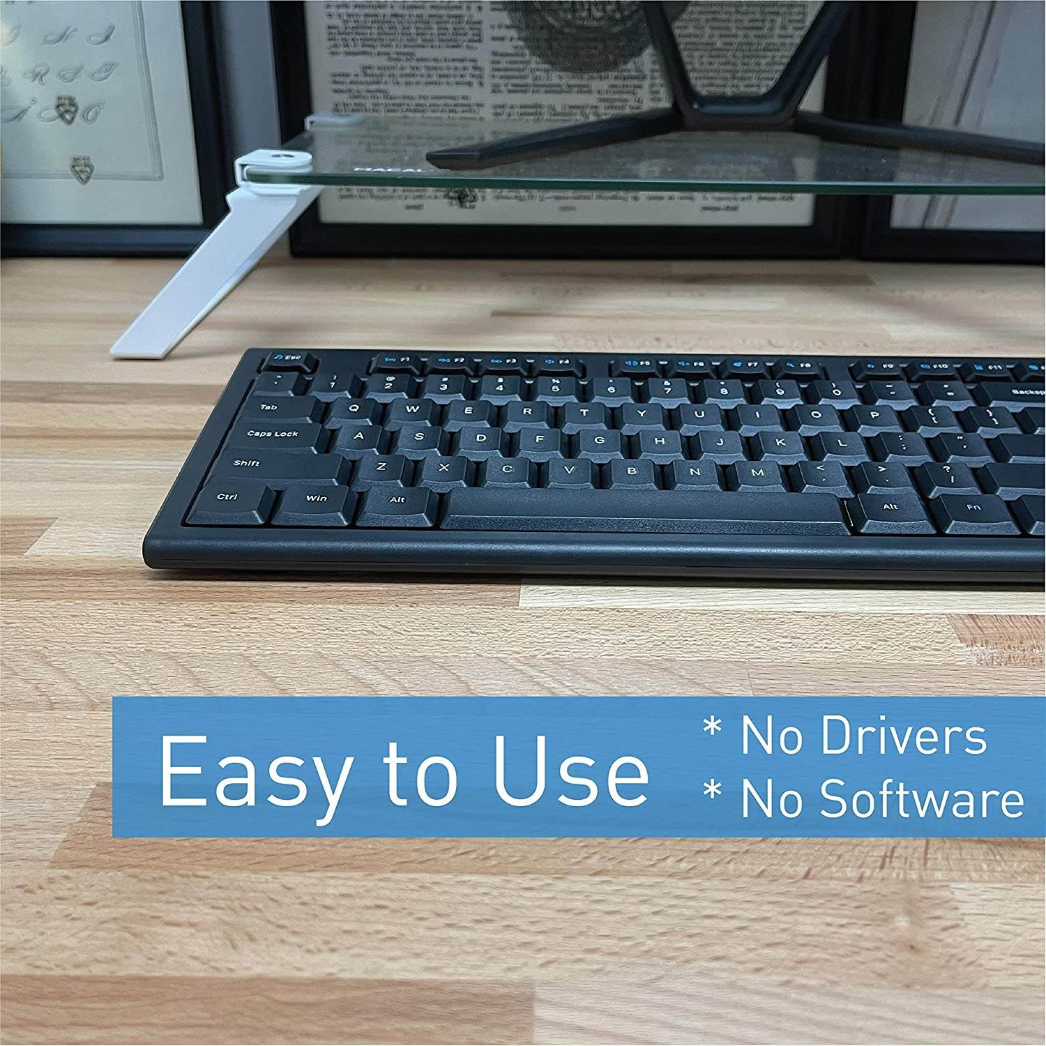 Macally 2.4 Wireless Keyboard and an Ergonomic Laptop Stand, Ditch The Cables