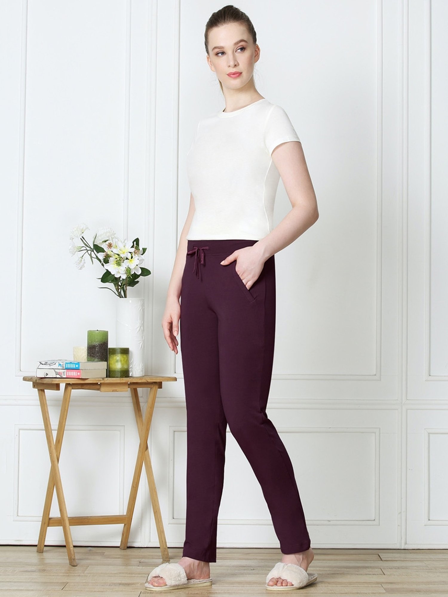 Secret Wish Lavender Hoodie With Lounge Pants