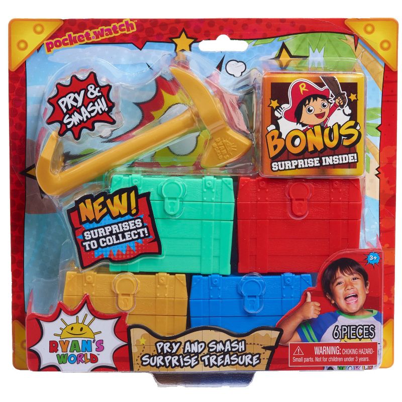 Ryan's World Pry and Smash Surprise Treasure - 6pc