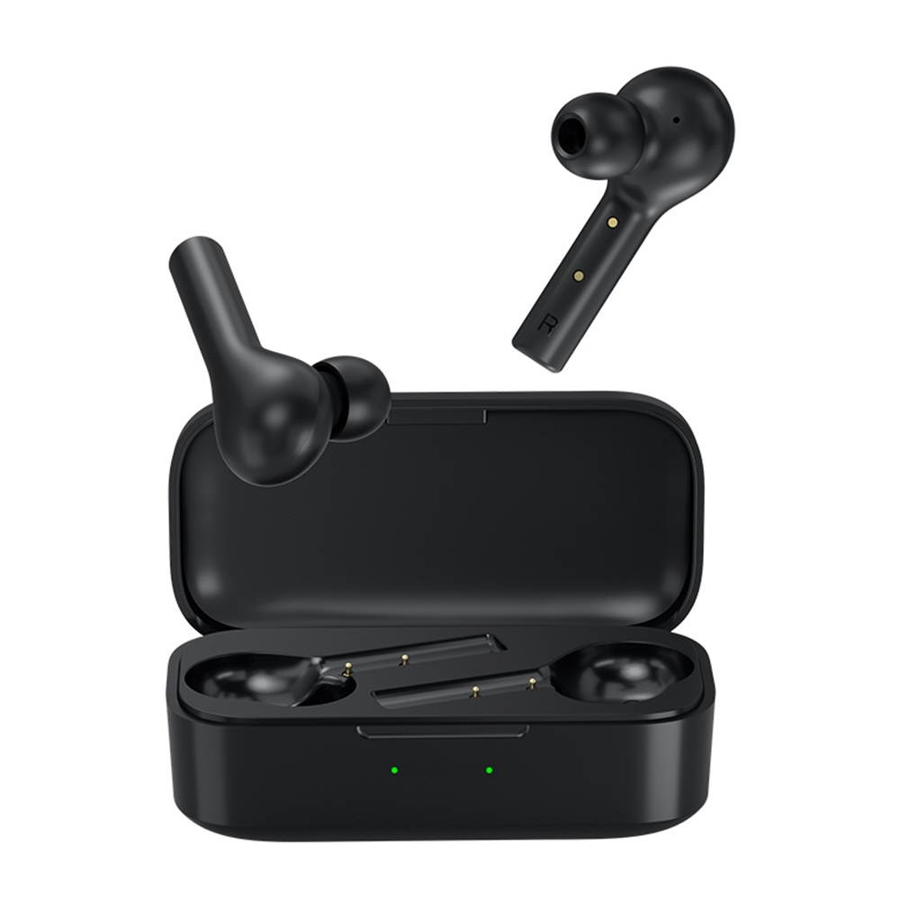 QCY T5(New)True Wireless Earbuds BT Headphones Touch Control Noise Cancellation TWS In-Ear Built-in Mic Headset with ENC Techology Pop-up Connection for Gaming Sports Gym