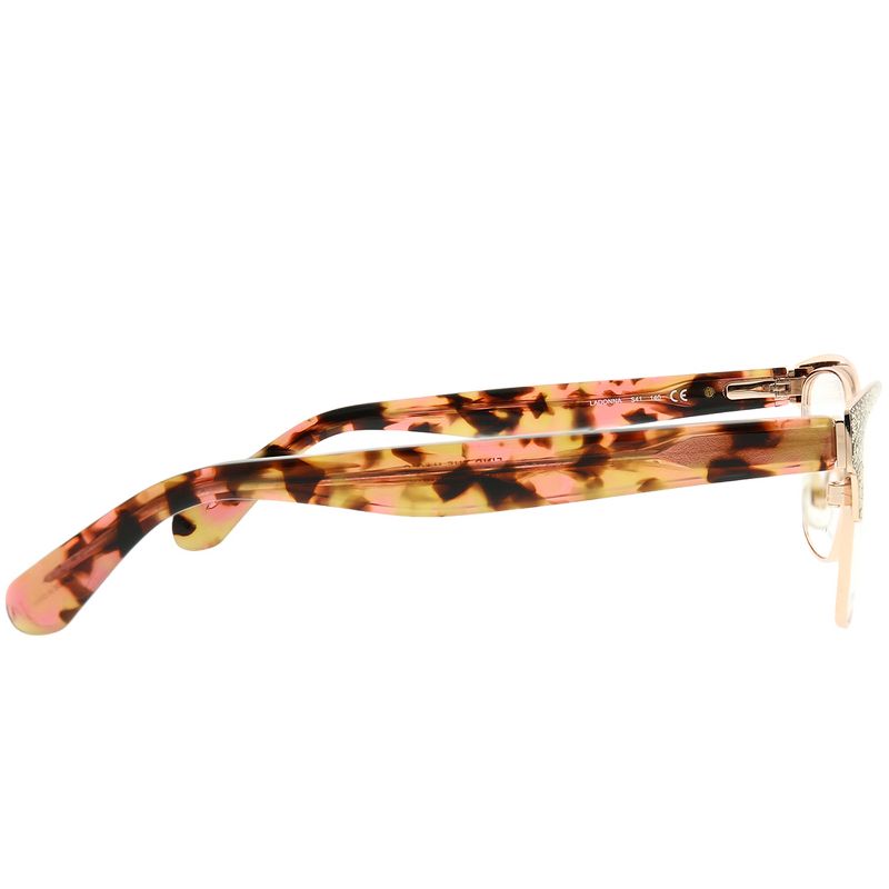 Kate Spade  S41 Womens Rectangle Eyeglasses Rose Gold Pink Havana 53mm