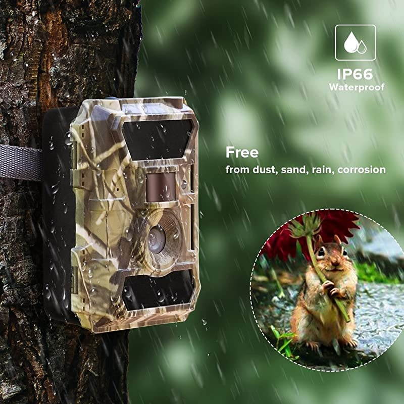 Trail Camera 121622MP 1080P Game Camera with Night Vision No Glow 04s Trigger Time Outdoor Wildlife Camera Motion Activated Waterproof 58pcs IR LEDs Infrared Hunting Camera
