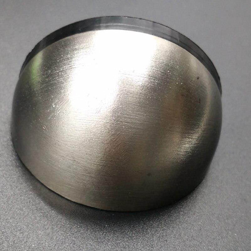 New Arrival 1PC 45mm Dia Casting Floor-mounted Door Stops APS Zinc Alloy Satin Chrome Half Moon Door Stopper Wood Door Holder