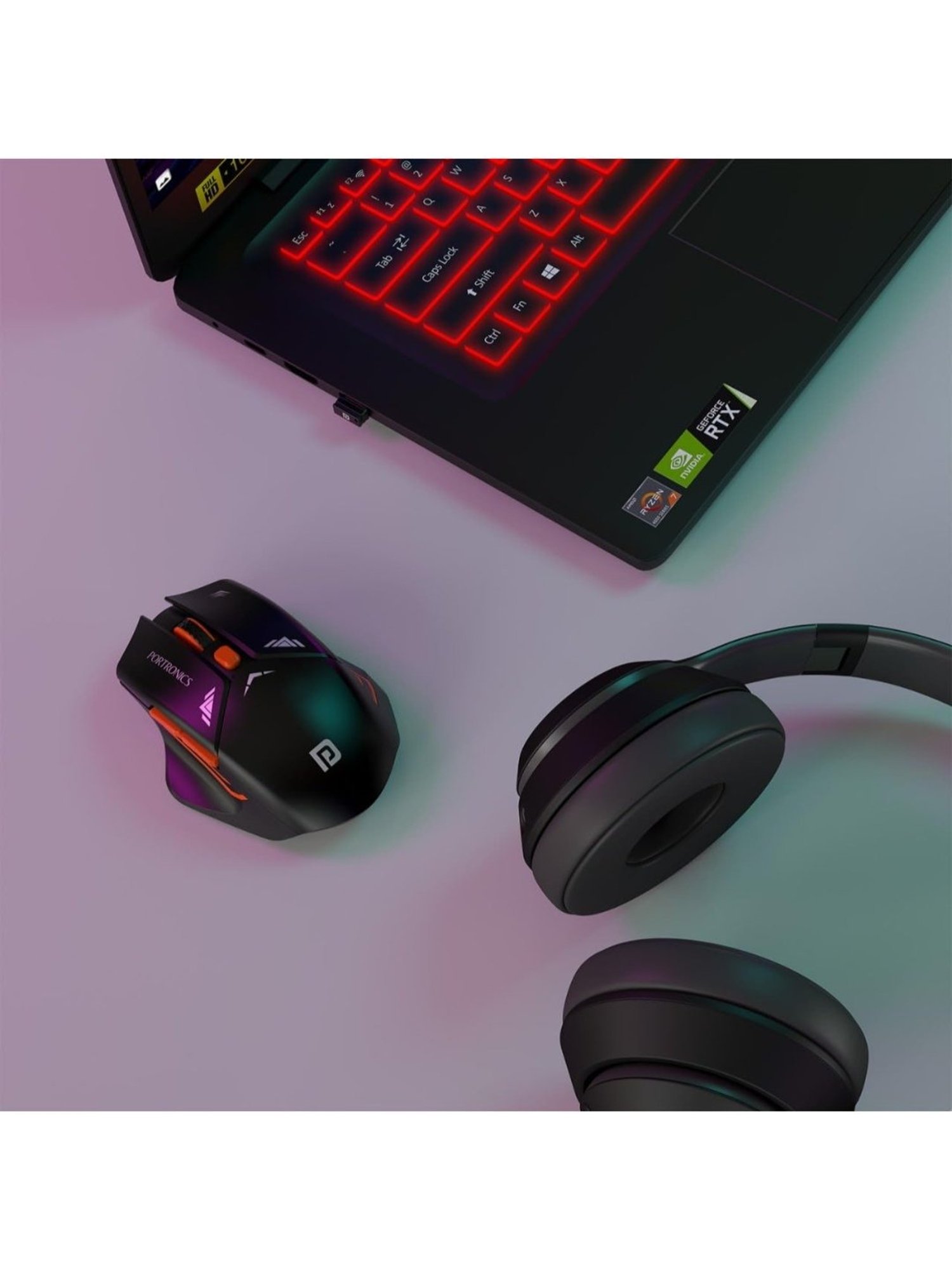 Portronics Vader Pro Wireless Gaming Mouse (Midnight Black)