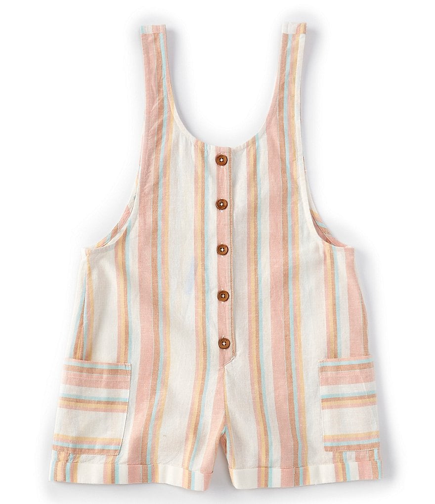 Roxy Big Girls 8-16 Long Way From Home Striped Romper