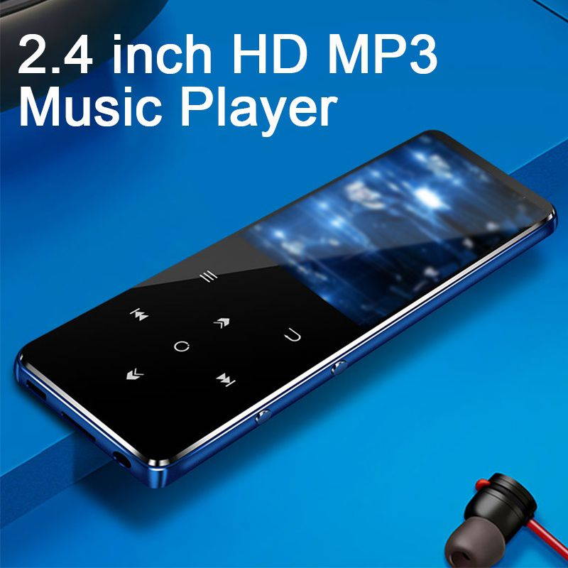 2.4'' bluetooth MP3 Player Portable HIFI Ultrathin Mini MP4 Walkman -- Red / Black / Blue?4GB / 8GB / 16GB? - Black-with bluetooth-16G
