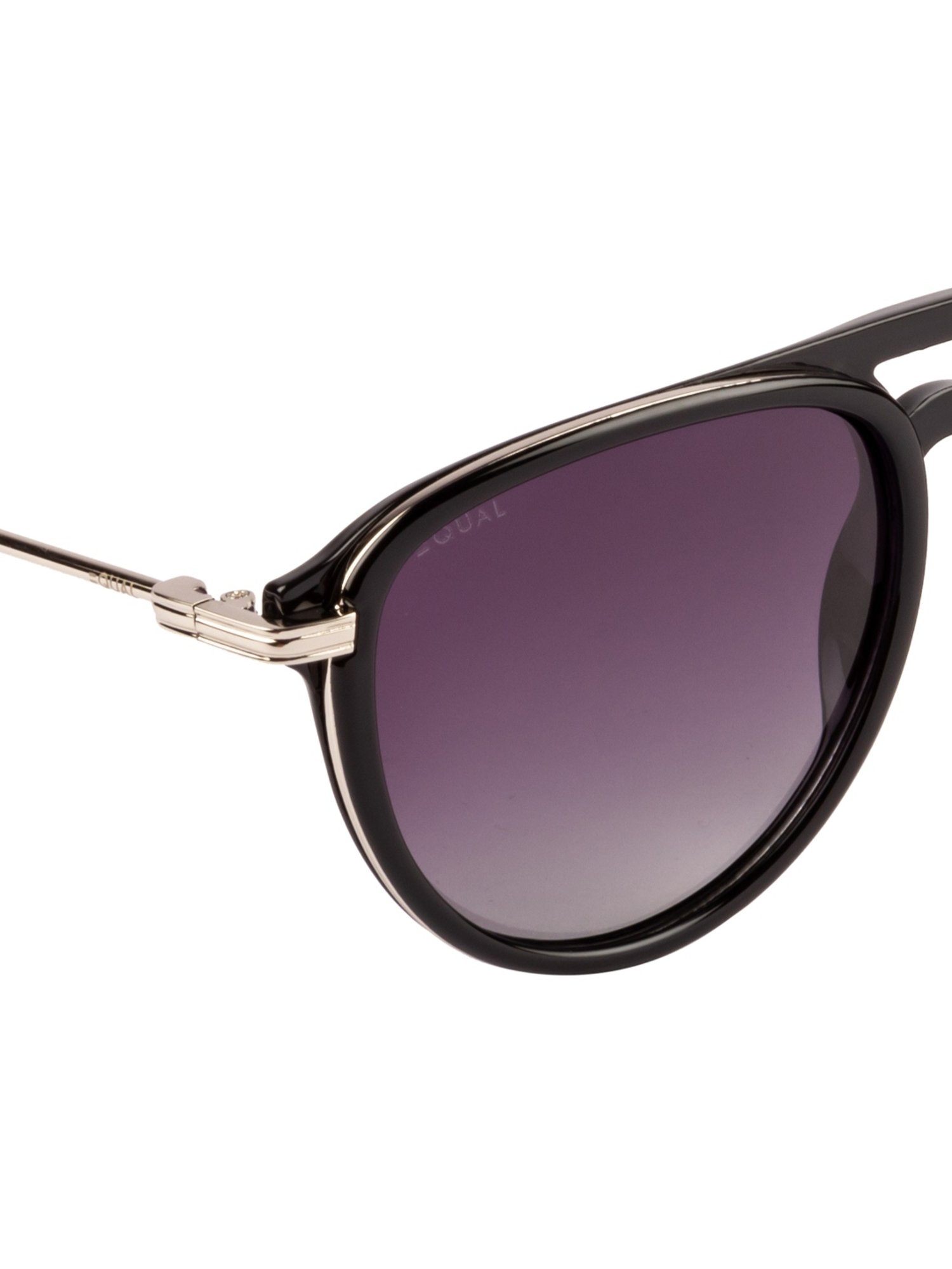 Equal Purple Aviator Unisex Sunglasses