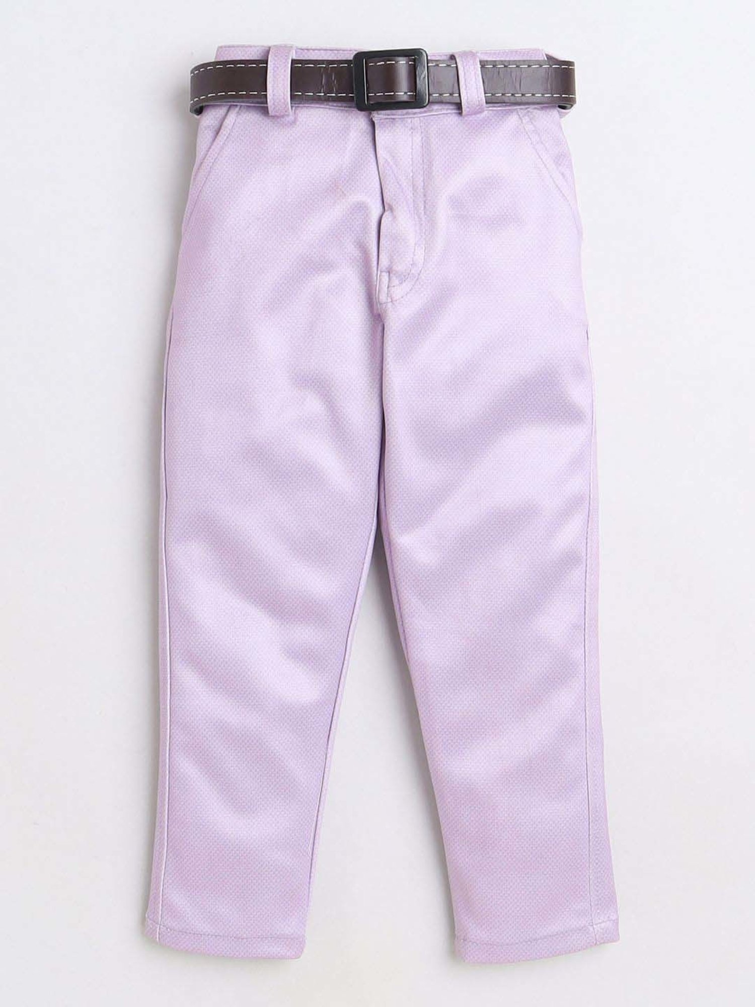 Fourfolds Boys Purple Printed Full Sleeves Clothing Set