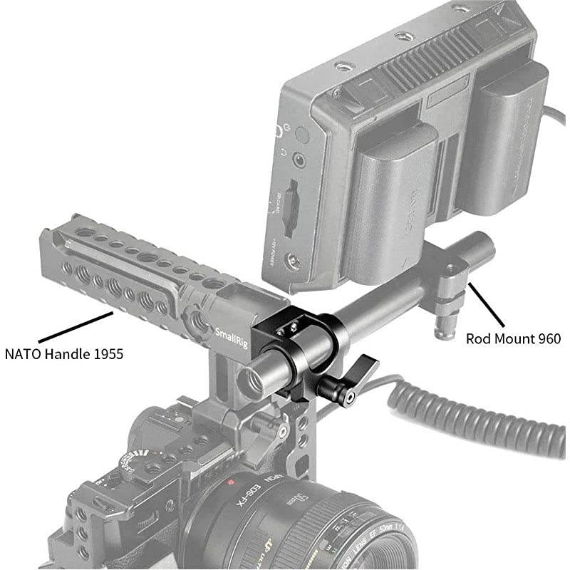 15mm Rod Clamp Single Camera Rod Mount for 15mm Rods Support System EVF Mount LCD Light Microphone Mounts 1995