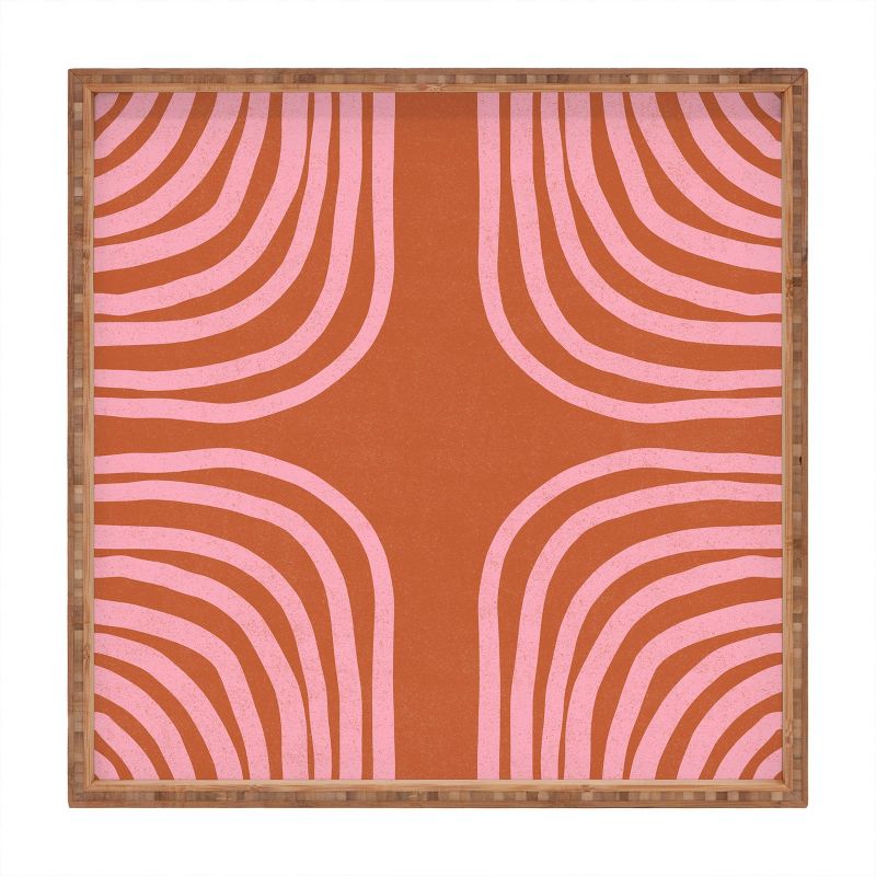 17" Wood Sunshine Canteen Large Sahara Tray - society6