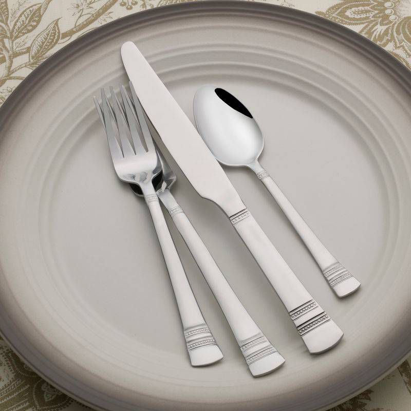 Gourmet Settings 20pc Twist Flatware Set