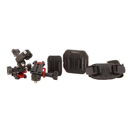 Vivitar Pro Series Curved Helmet, Flat Surface & Vented Helmet Mounts for GoPro & All Action Cameras