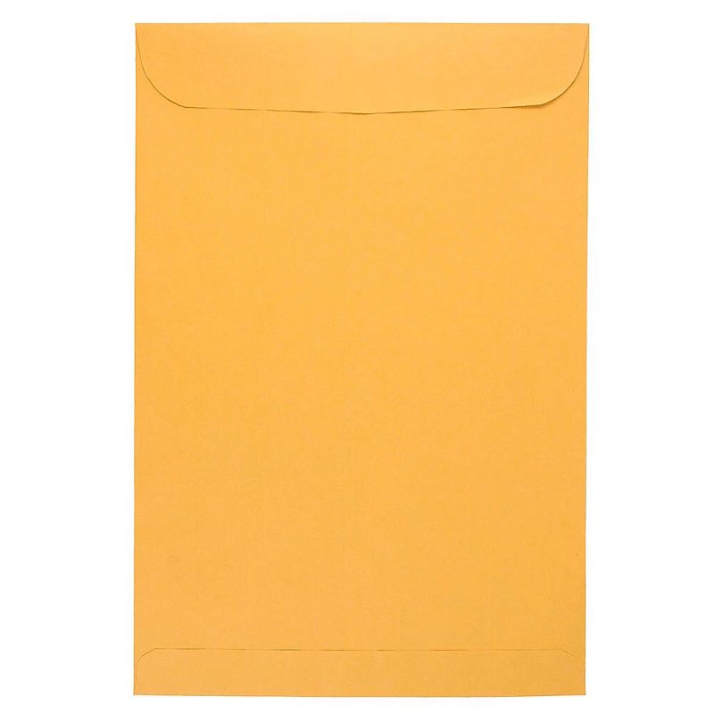 JAM Paper 14 x 21 Open End Envelopes w/Peel and Seal Closure, Brown Kraft Manila 13034278