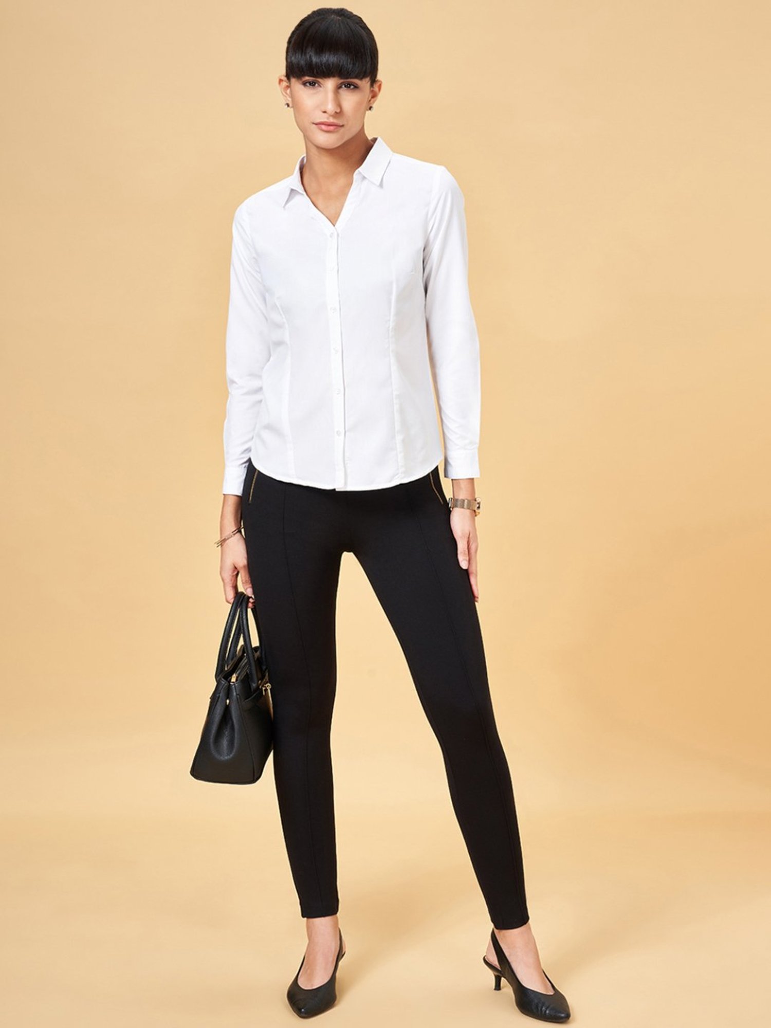 Style Quotient Brown Regular Fit Formal Shirt