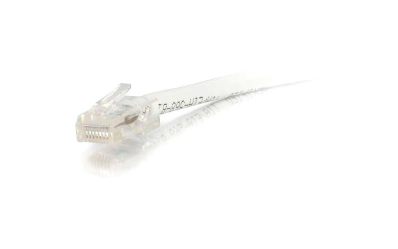 C2G-12ft Cat6 Non-Booted Unshielded (UTP) Network Patch Cable - White - Category 6 for Network Device - RJ-45 Male - RJ-45 Male - 12ft - White
