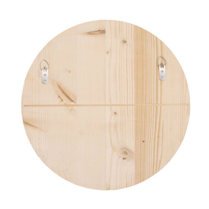 Little Love By NoJo Be Brave Little One Round Wood Nursery Wall Décor - Tan and White