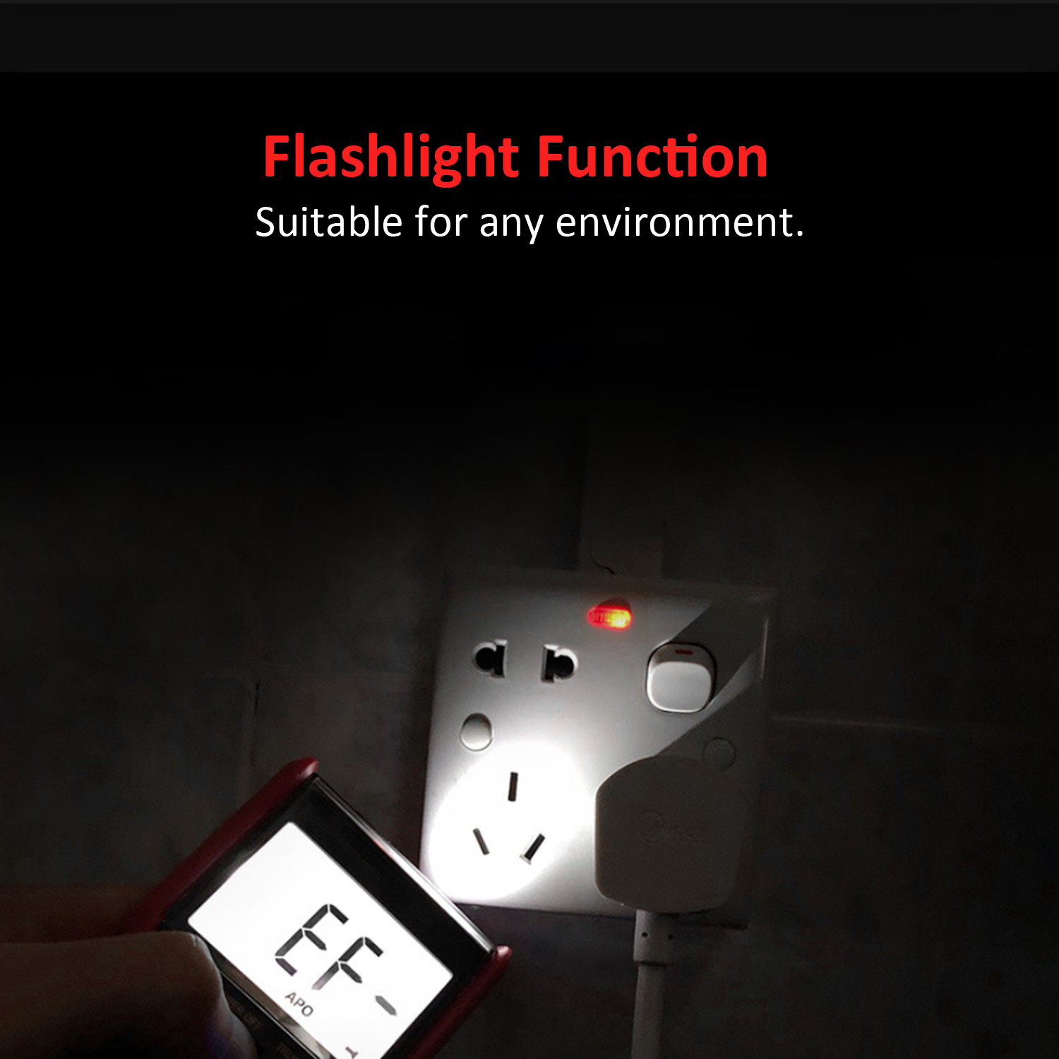 SMART SENSOR Full-automatic Multimeter LCD Display NCV Mode High Precision Multifunctional Small Multimeter Portable Electrical Household Universal Meter with Flashlight ST833D